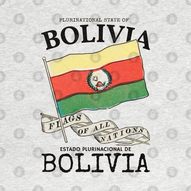 Vintage Flag of Bolivia by KewaleeTee